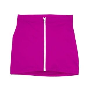 Skims Sporty Zipper Swim Mini Skirt Size Medium